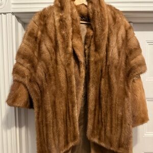 Mink Fur Coat and Capelet (1960s)